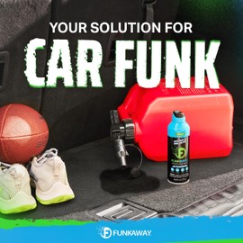 FunkAway Car Deodorizer Spray (8 oz - 3 Pack) Car Air Freshener and Odor Eliminator for SUVs, Trucks, RVs and Boats, Automotive Aerosol that Attacks Funk at the Source