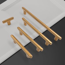 kakapola 10 Pack 5 Inch(128mm) Antique Brass Cabinet Pulls Cabinet Handles Kitchen Cabinet Hardware Drawer Pulls for Cupboard Bathroom