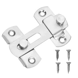 Door Latch,Lock Sliding Barn Bolt Gate Flip Stainless Steel Locks Slide Latches Doors Bathroom Bolts Internal Small Security Hardware Safety Top Rustic,for Garage Garden Patio Cabinet Catches Buckle