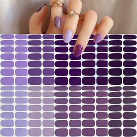 NAIL ANGEL 1SET Nails Strips Pure Color Combination Nail Wrap Nail Art Full Cover Sticker Fashion Designs Sticker Easy-Way Summer Beach Holiday Style Pedicure for Women Pure Color (YA013-10PCS)