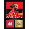 Lewis Hamilton Gift Signed A4 Print Display Unframed Lewis Hamilton