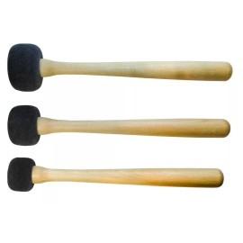 TERRE Stick or Mallet for Singing Bowl Crystal Bowl, Wood with soft grey Felt