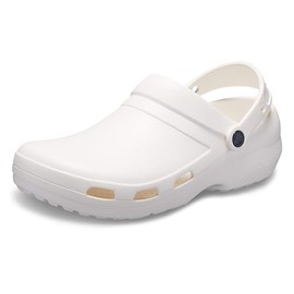 Crocs Unisex-Adult Specialist II Clogs, Slip Resistant Work Shoes, White, 11 Men/13 Women