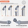 Neorexon Liquid-Tight Conduit and Connector Kit 1/2inch 150ft, Flexible Non