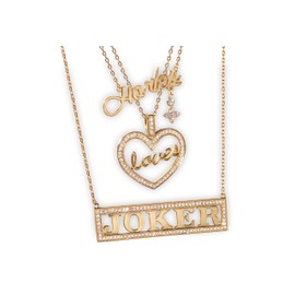 Noble Collection Harley Loves Joker Necklace Set