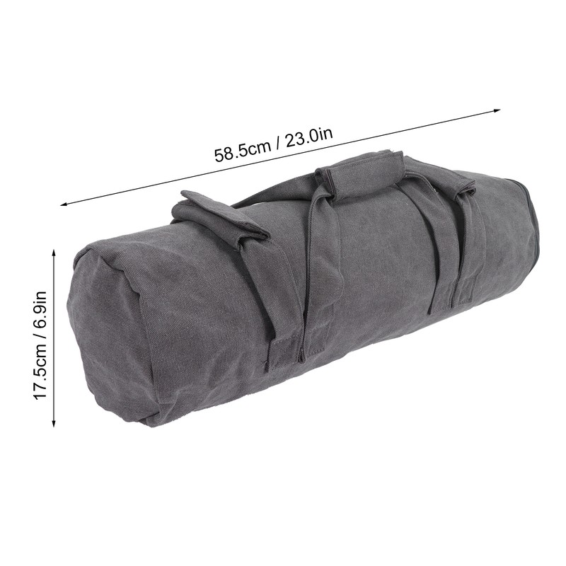 Adjustable Fitness Sandbags Canvas WeightBearing Training Bag for Garden Training(Gray