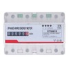 Power Consumption Meter 3 Phase 4 Wires 35mm Rail Mounting