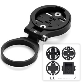 Bike Stem Computer Mount - Adjustable Out Front Mount for Garmin Edge 25 130 200 500 510 520 800 810 820 1000 1030, for Wahoo Elemnt Bolt Mini Bryton Rider Stages Dash Hammerhead Karoo Cateye