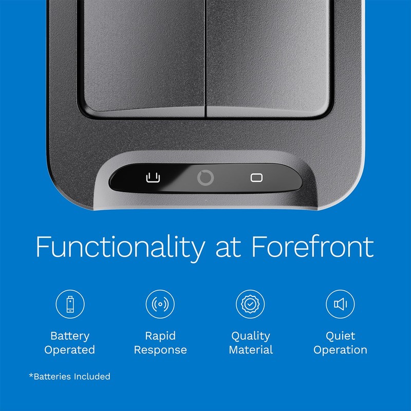 hOmeLabs Durable 2.4 Gallon Sensor Trash Can, Retractable Butterfly Lid,