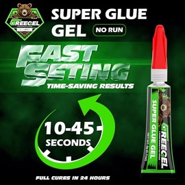 Super Glue Gel, cianoacrilato instantáneo (CA), pegamento de un solo uso, superpegamento, calcomanía transparente para plástico, zapatos, metal, vidri