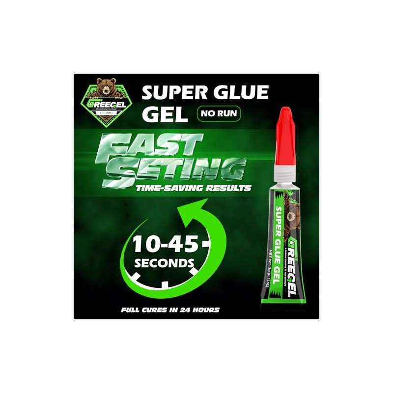 Super Glue Gel, cianoacrilato instantáneo (CA), pegamento de un solo