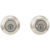 Kwikset 985 Double Cylinder Deadbolt featuring SmartKey® in Satin Nickel