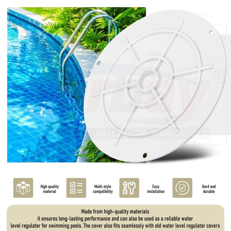 Karbay RV204T 7-1/6" Pool Miser TAN Autofill Lid Designed for