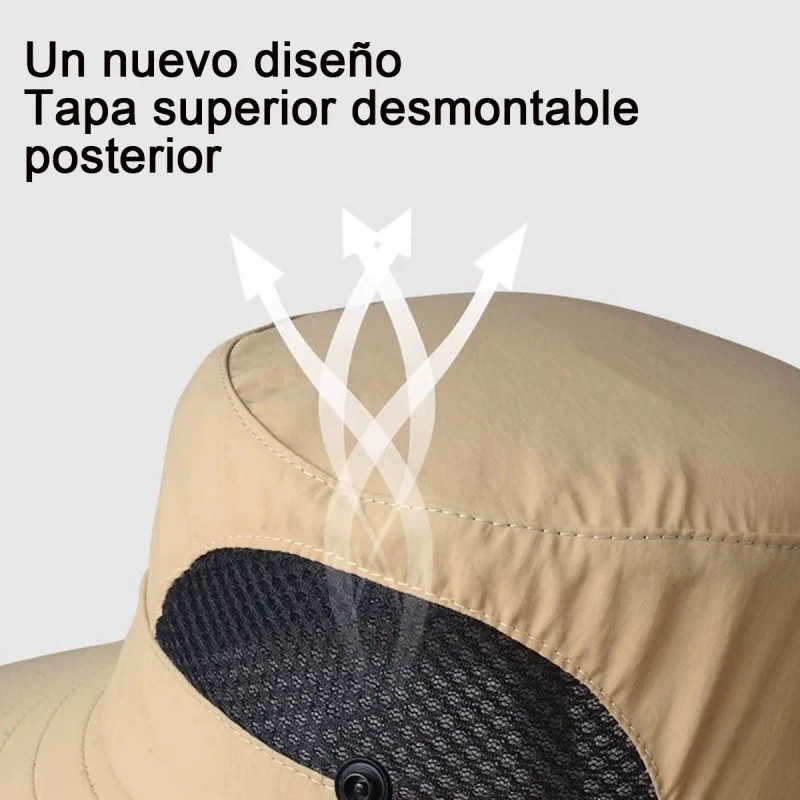 Sombrero Para El Sol Gorracon Proteccion Cuello Y Cara+regal