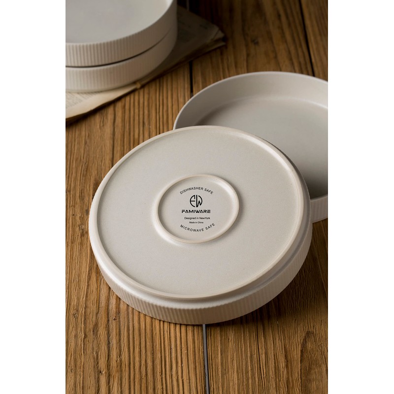 famiware Star 7.5" Pasta Bowls Set, Salad Bowl Set of