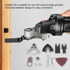 Angle Grinder Converter, Tungsten Steel, Multifunctional Oscillating Tool, Universal Head Adapter Set, Electric Trimming Machine for Cutting, Grinding, Polishing