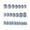 Nordic Style Deep Blue Sea Nail Tips, Plain Nail Tips,