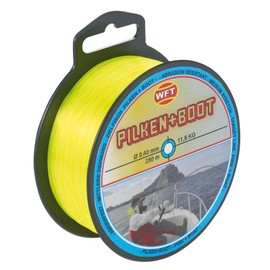 WFT Target Fish Pilk & Boat 250 m 0.40 mm 11.8 kg Yellow Fishing Line for Sea Fishing, Monofilament Line for Pilk Fishing, Sea Line