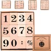 fogman Wooden Stamp Cute Stylish Day Month Large Small Set