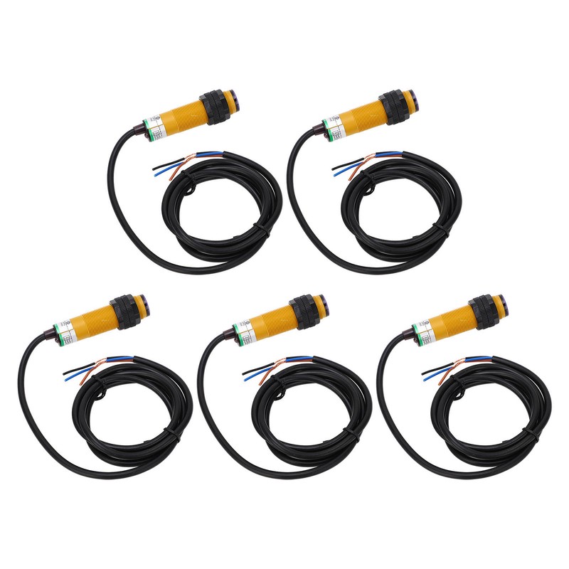 5 Pcs Infrared Photoelectric Switch 10cm Detection NPN Normally Open