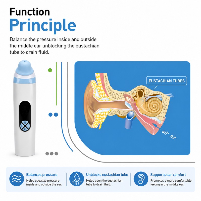 Ear Pressure Balancing Device for Travel – Adjustable Electric Airflow