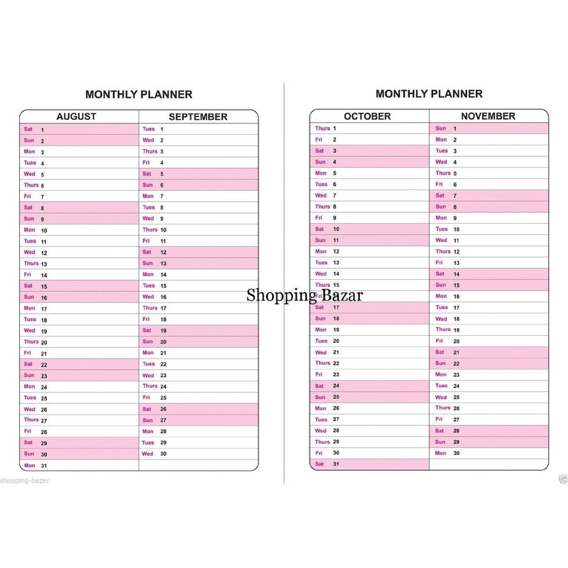 Tiger academic diary 2019-2020 Student Planner twin wire A5 week