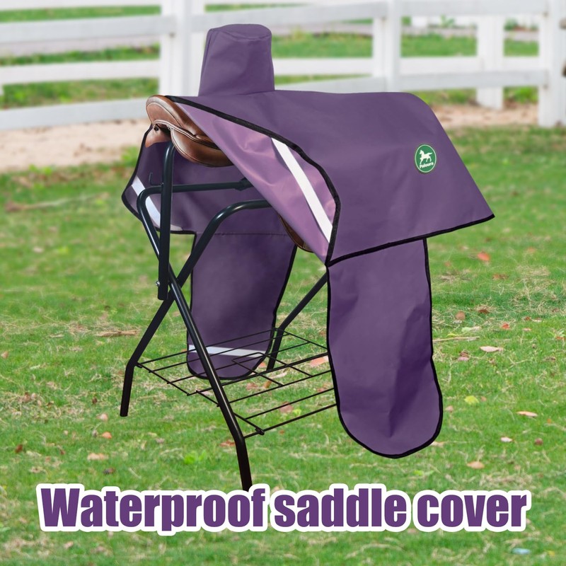 Western Saddle Cover|Saddle Cover with 6 Elastic Straps|Waterproof and Tear-Resistant