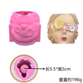 Flower Pot Mould for Cement Silicon DIY Concrete Plant Vase Moulds Handmade Home Decoration Tool Pen Holder Resin Epoxy Silicone Mold (G47)