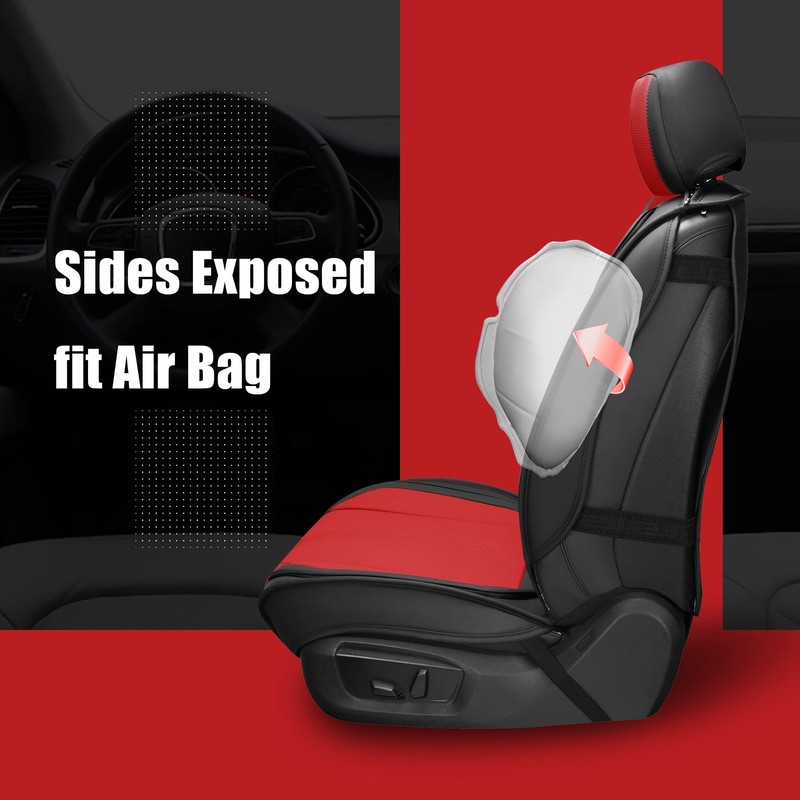 LINGVIDO Leather Car Seat Covers, Breathable Automotive Cover Cushion Accessories