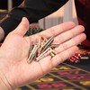 24PCS Cribbage Pegs, Crib Pegs Cribbage Board, Versatile Brass Tapered