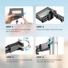 Flag Pole Light Solar Powered 3 Mode Metal Clamps Fits