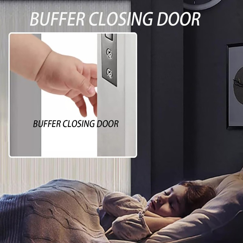 Automatic Punch-Free Sensor Buffer Door Closer, Quietly Close The Door