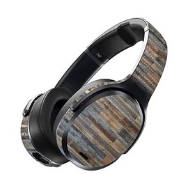 MightySkins Carbon Fiber Skin for Skullcandy Crusher ANC - Gray Wood | Protective, Durable Textured Carbon Fiber Finish | Easy to Apply, Remove, and Change Styles | Made in The USA