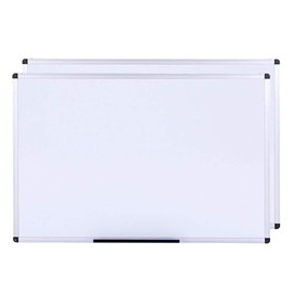 VIZ-PRO Magnetic Whiteboard/Dry Erase Board, 48 X 48 Inches, 2 Pack, Silver Aluminium Frame