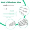 Qjaiune 100Pcs Aluminum Pop Rivets 3/16" x 1/2" (Diameter x