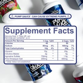 Pre Entrenamiento Glicerol Pump Sauce 32oz 946ml 32/16 Servs Sour Gummy Worms
