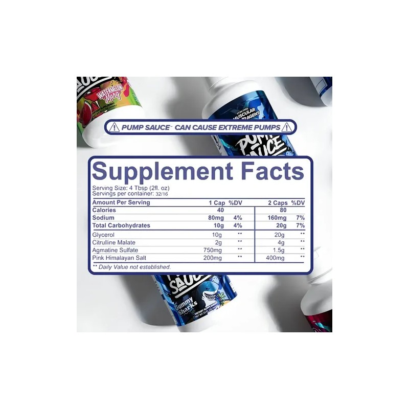 Pre Entrenamiento Glicerol Pump Sauce 32oz 946ml 32/16 Servs Sour