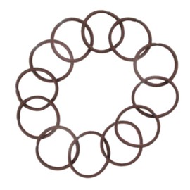 Topkids Accessories Hair Elastics Hair Elastic Hair Bobbles Hair Bobble Hair Bands Hair Ties Hair Tie Snag Free Ponytail Holders for Girls, Women, Ladies (12 Pieces, Brown Cotton)