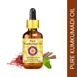 Deve Herbes Pure Kumkumadi Oil for Flawless and Radiant Skin Natural Therapeutic Quality 15 ml (0.50 oz)