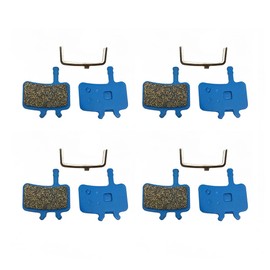 XYT WORLD 4 Pairs Semi-Metallic Bicycle Bike Disc Brake Pads for AVID BB7 Mechanical All Mountain Road Juicy 3 Juicy 5 Juicy 7 Juicy Carbon Clarks CMD-15 Gusset Hydro Chute