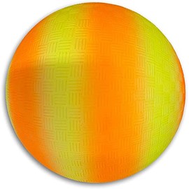 Toys+ Pink 8.5 Inch Playground Ball! Pink Purple Stripe Ball (Orange)
