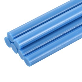 uxcell 6pcs Mini Hot Glue Sticks for Glue Gun 0.43 x 4 inch Large Glue Sticks, 11 x 100mm Sky Blue