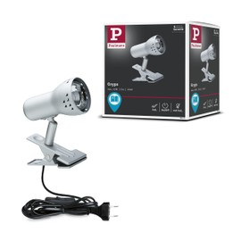 Paulmann Gryps 99825 Picture Light Clamp Spotlight Brushed Iron 230 V E14 Max. 40 Watt Metal Plastic