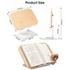 Honagu Book Stand, Book Stand for Reading Hands Free, Adjustable