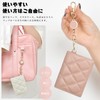 akoyo Pass Case, Commuter Pass Case, With Reel, Sheepskin Leather,