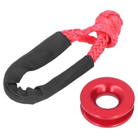 CENPEK Aluminium Alloy Recovery Ring Kit Synthetic Towing Winch Shacklesfor Road Towing Sailing ATV Truck Recovery