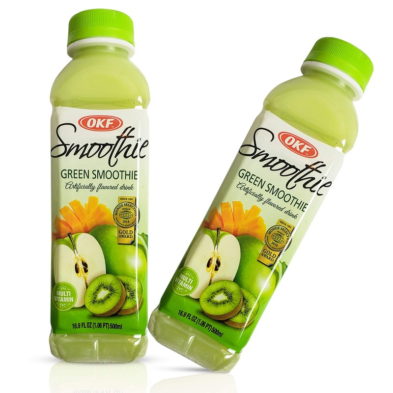 OKF Smoothie, Green, 16.9 Fluid Ounce (Pack of 20)