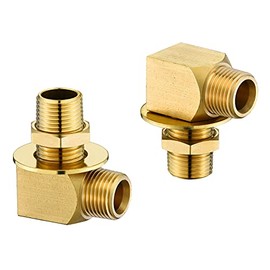 B-0230-K Installation Kit for B-0230 Style Faucets Replacement for T&S Brass.Two Short Elbows, Nipples, Lock Nuts and Washers That Provide 1/2" NPT Male Inlet and Outlet.(Pack of 2)