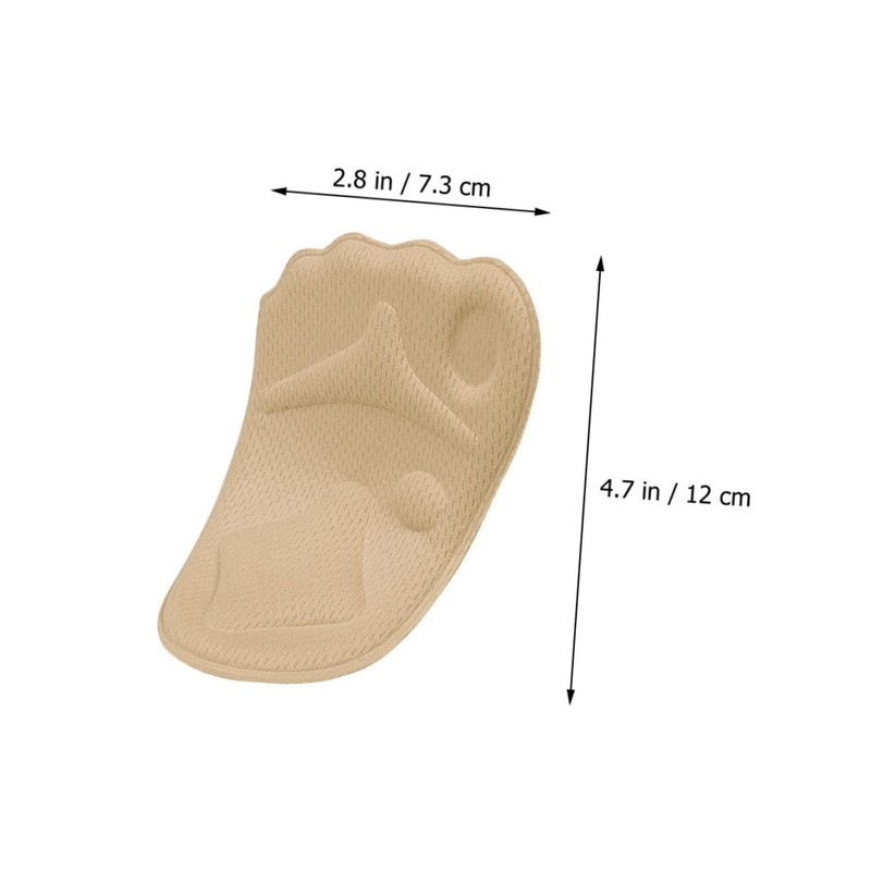 Baluue 2sets Shoe Inserts Cushioning Foot Pad Non-slip for All
