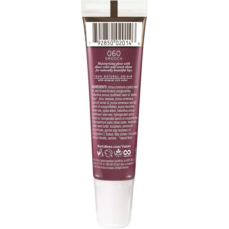 Burt's Bees 100% Natural Moisturizing Lip Shine, Smooch - 1